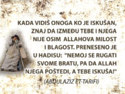 Foto citat: Kada vidiš onog ko je iskušan… iskušan