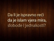 islam, vjera mira, slobode i jednakosti