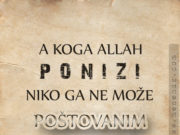 Citati iz Kur'ana: “A koga Allah ponizi, niko ga ne može poštovanim učiniti” A koga Allah ponizi