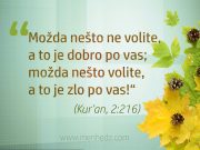 „Možda nešto ne volite, a to je dobro po vas; možda nešto volite, a to je zlo po vas!“ Možda nešto ne volite, a to je dobro po vas