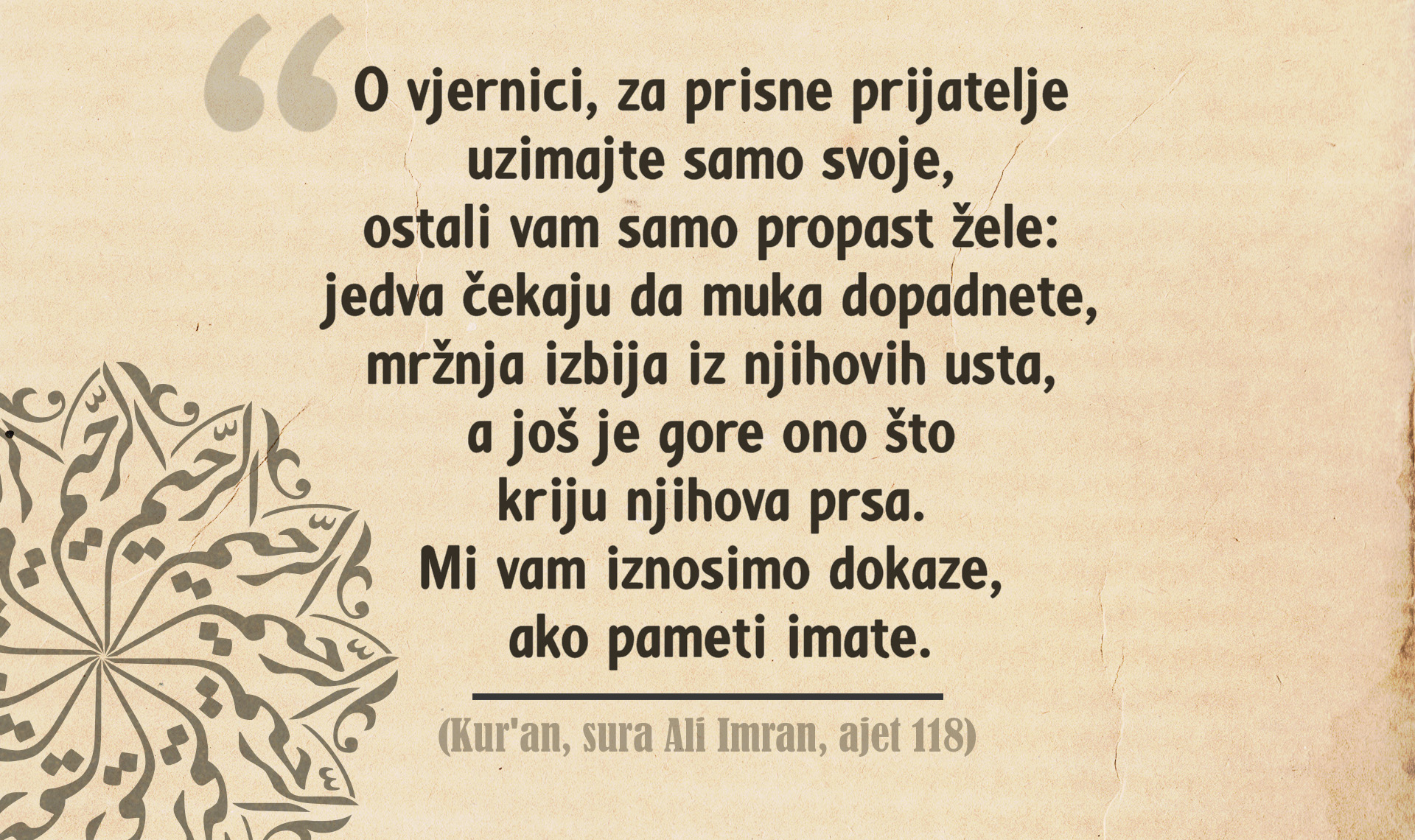 o vjernici za prisne prijatelje uzimajte samo svoje o vjernici za prisne prijatelje uzimajte samo svoje 2