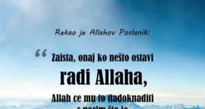 ostavljanje grijeha radi Allaha