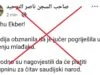 O lažnoj vijesti da je Saudijska Arabija priznala da je pogriješila u viđenju mlađaka Lažna vijest koju je prvobitno prenio Nedžad Balkan - vođa balkanskih haridžija - a potom je obrisao sa svog profila