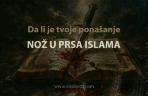 Moje ponašanje neće biti handžar (nož) u prsa islama