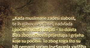 Zašto muslimani doživljavaju patnje i nedaće