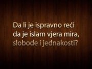 islam, vjera mira, slobode i jednakosti