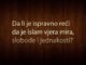 islam, vjera mira, slobode i jednakosti