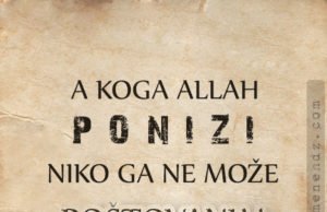 A koga Allah ponizi