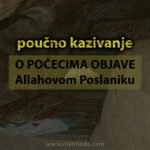 poucna kazivanja O POCECIMA OBJAVE