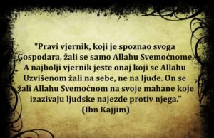 Foto citat: Najbolji vjernik jeste onaj koji… Pravi vjernik, najbolji vjernik